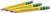 TICONDEROGAX33012 - Ticonderoga X33012 My First Tri-Write Pencils, 2 HB, Yellow, With Eraser, 12 Pac
