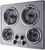 Summit CR4SS24 24" 240V 4‑Burner Coil Cooktop - Stainless Steel, ADA Controls, Push‑to‑Turn