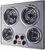 SUMMITCR4SS24 - Summit CR4SS24 24" 240V 4‑Burner Coil Cooktop - Stainless Steel, ADA Controls, P