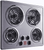 SUMMITCR4SS24 - Summit CR4SS24 24" 240V 4‑Burner Coil Cooktop - Stainless Steel, ADA Controls, P