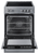 Summit REXT24SS 24" Smooth-Top Electric Range, Stainless Steel, Convection + Broil, Storage Drawer