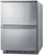 Summit Commercial SPRF34D7 24" 2-Drawer Refrigerator-Freezer, Stainless Steel, Panel-Ready, ETL-S NSF-7, Panel NOT Included