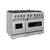 ZLINCDRBR48 - ZLINE CDR-BR-48 48" Classic Dual Fuel Range, Double Oven 6.7 cu ft, 8 Brass Burn