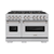 ZLINCDRBR48 - ZLINE CDR-BR-48 48" Classic Dual Fuel Range, Double Oven 6.7 cu ft, 8 Brass Burn