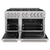 ZLINE CDR-BR-48 48" Classic Dual Fuel Range, Double Oven 6.7 cu ft, 8 Brass Burners, Stainless Steel