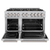 ZLINCDRBR48 - ZLINE CDR-BR-48 48" Classic Dual Fuel Range, Double Oven 6.7 cu ft, 8 Brass Burn