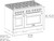 ZLINSGRBBR48 - ZLINE SGRB-BR-48 48" Paramount Double Oven Gas Range, Black Stainless, 8 Brass B