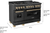 ZLINE RABZ-48-CB 48" Legacy Dual Fuel Range, 7 Italian Burners, Double Electric Ovens, Black Stainless
