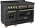 ZLINE RABZ-48-CB 48" Legacy Dual Fuel Range, 7 Italian Burners, Double Electric Ovens, Black Stainless