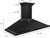 ZLINE BSKBNCRN-BT-48 48" CrownSound Wall Mount Range Hood, 400 CFM, Black Stainless, Bluetooth Speakers
