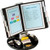FDS021L - Aidata FDS021L Executive Desktop Organizer, Black, Heavy metal base plate provid