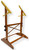 ALVINSHOP607 - Alvin SHOP607 Pavilion Drafting Art Table Base, Base Only; Solid Wood Constructi