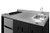 Summit Appliance 54" Wide All-In-One Kitchenette, Stainless Steel Sink and Faucet, 2-door Refrigerator-freezer, 2-burner Smooth-top Cooktop,