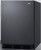 Summit Appliance ADA Compliant Built-in Undercounter 24" Wide All-Refrigerator for Residential Use in Black Exterior with Auto Defrost, Pr