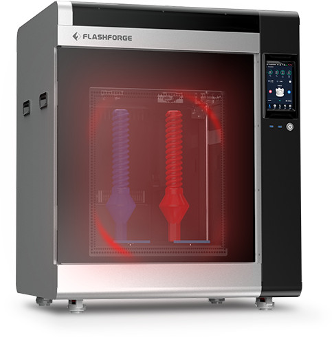 Temperature in the chamber ensures good printout quality