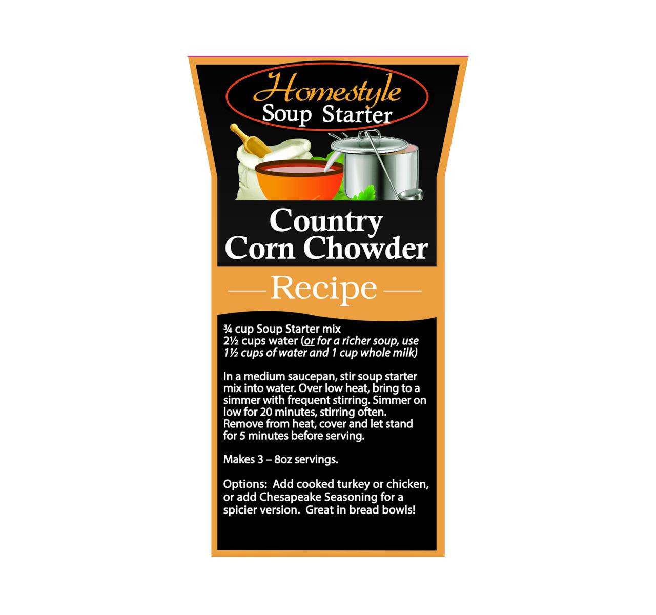 Country Corn Chowder Soup Starter 15lb