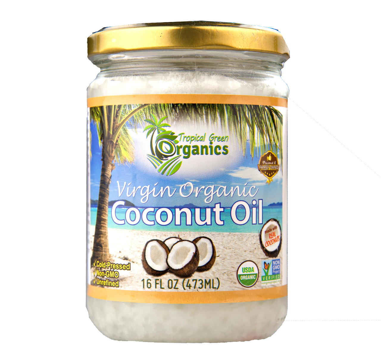 Virgin Organic Coconut Oil 6/16oz