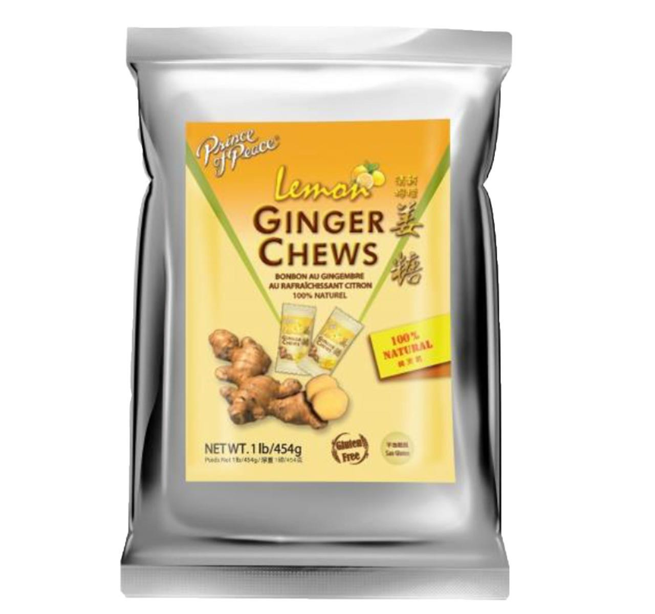 Lemon Ginger Chews 12/1lb