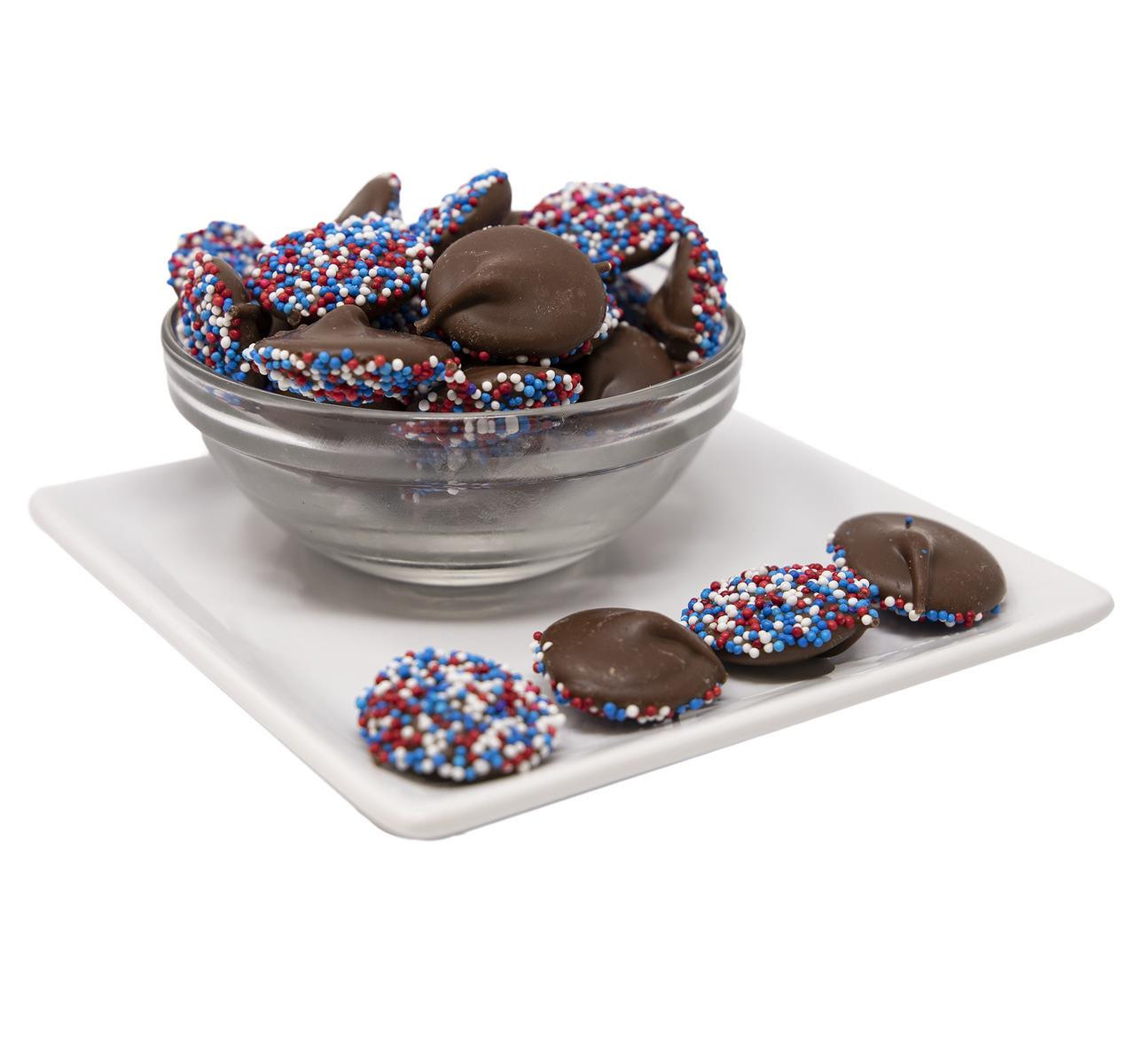 Milk Chocolate Patriotic Nonpareils 20lb