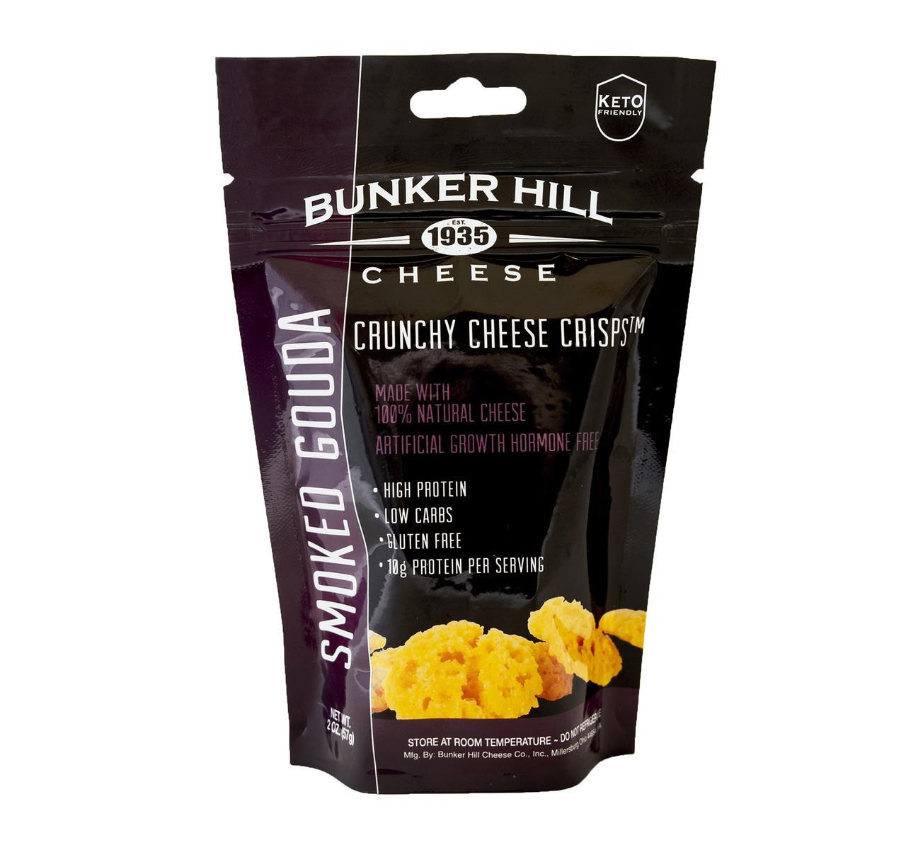 Crunchy Cheese Crisps, Smoked Gouda 12/2oz