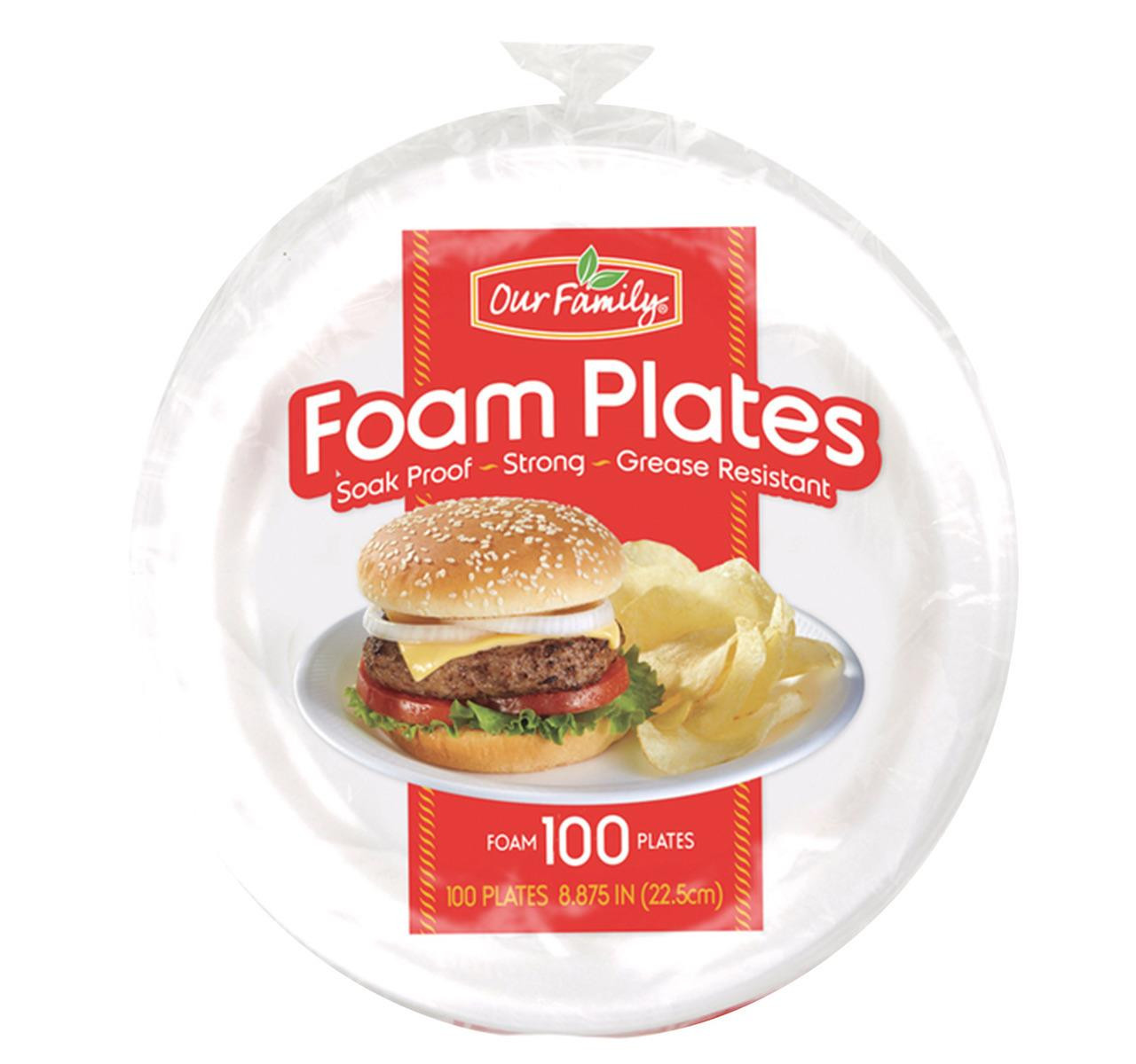 Foam Plates 50CT - Best Yet Brand