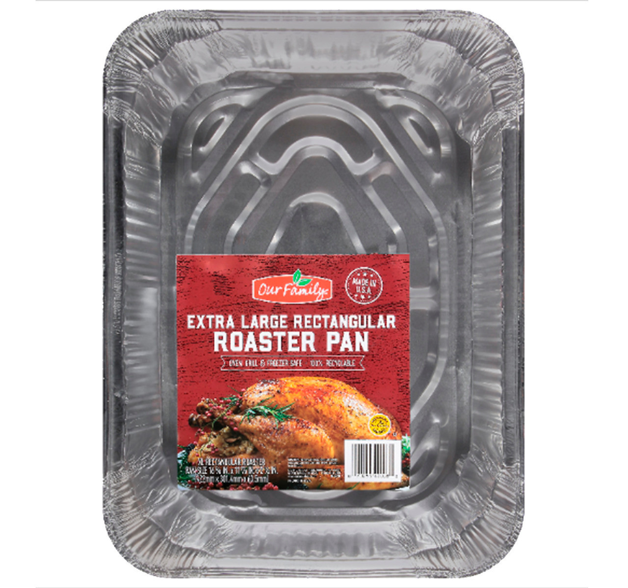 Large Rectangular Disposable Roasting Pan