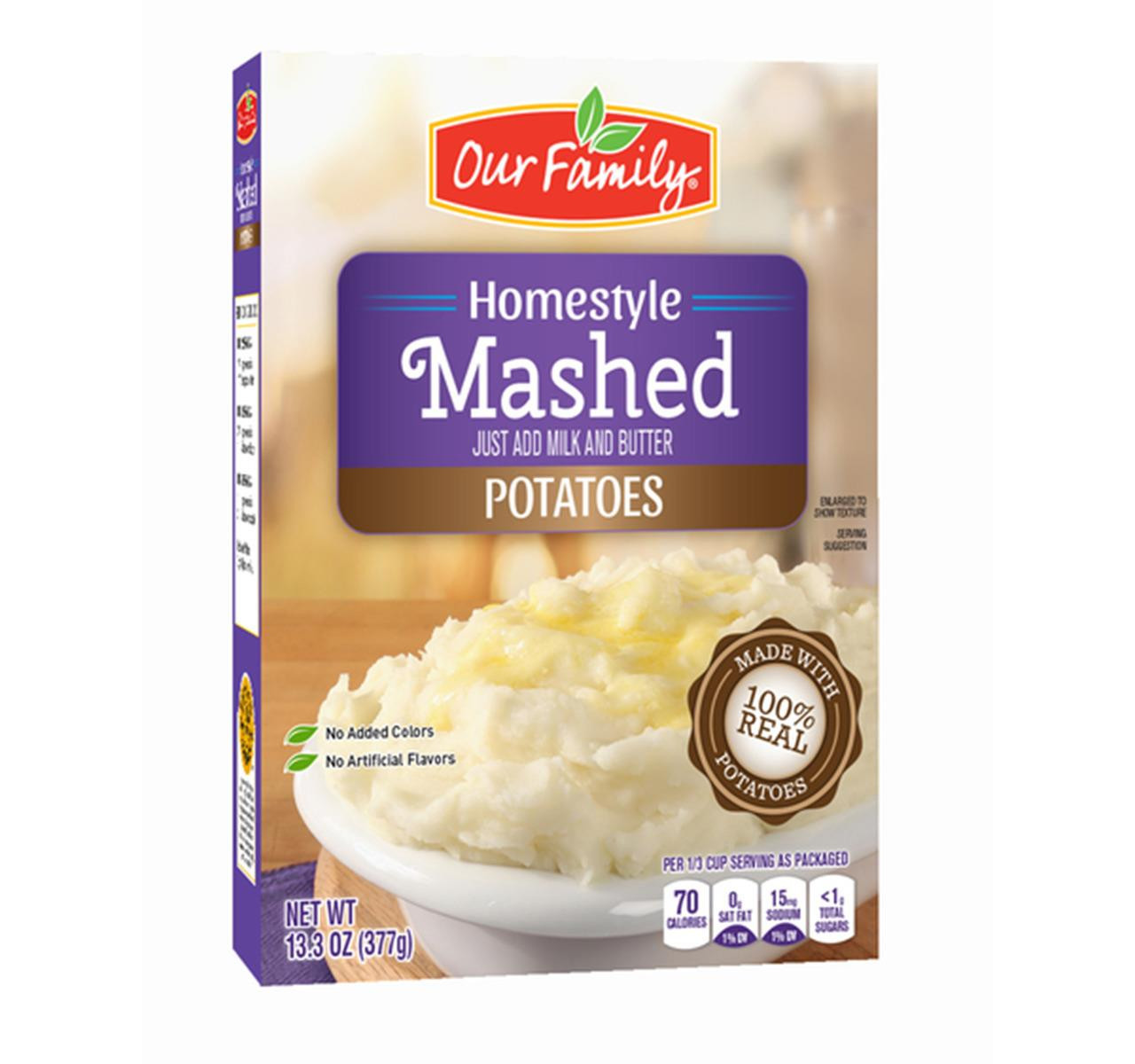 Our Brand Mashed Potatoes Homestyle Microwavable Family Size - 32 oz pkg