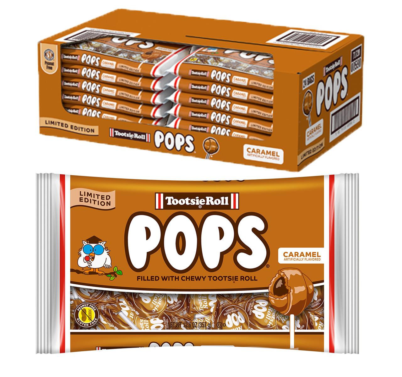 Caramel Tootsie Pops 24/12.6oz