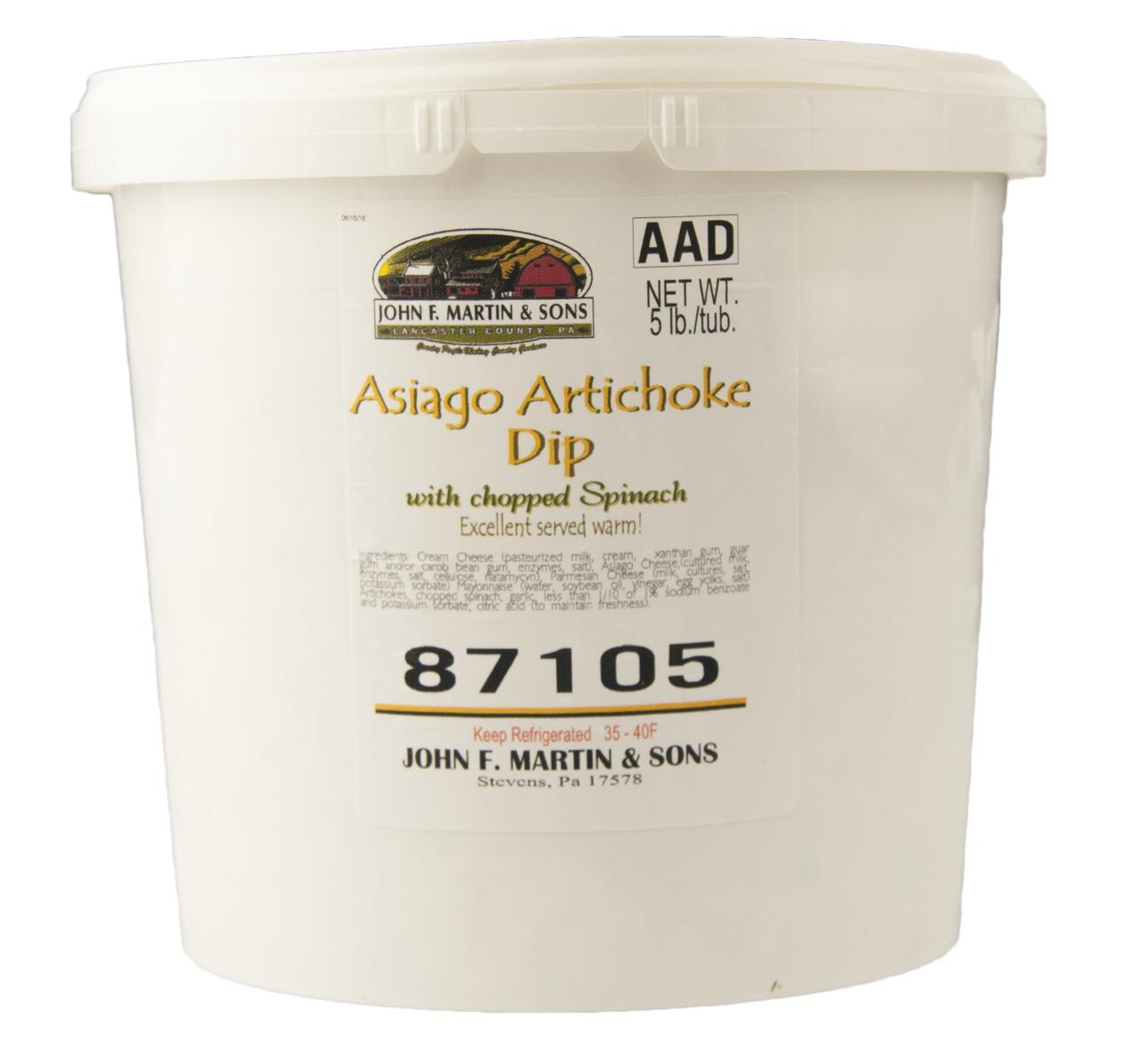 Asiago Artichoke Dip 2/5lb