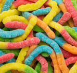 Sour Neon Gummi Worms 4/4.5lb View Product Image