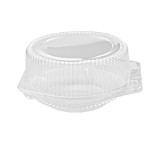 6" Hinge Pie Container #LBH602 3" High Dome 350ct View Product Image