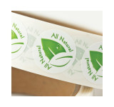 Green "All Natural" Labels 500ct View Product Image