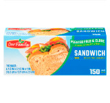 Fold & Close Sandwich Bags 24/150ct View Product Image
