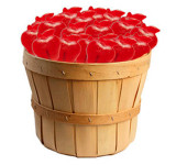 Fall Red Apple Lollipop Basket 30ct View Product Image