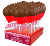 Chocolate Dipped Strawberry Lollipops 24ct View Product Image