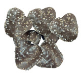 Dark Chocolate Sea Salt Caramel Hearts 11lb View Product Image