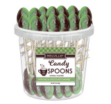 Pistachio & Chocolate Candy Spoons Tub 1/50ct View Product Image