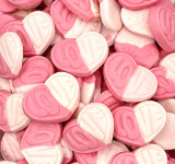 Swedish Sweet Strawberry & Vanilla Hearts 20lb View Product Image