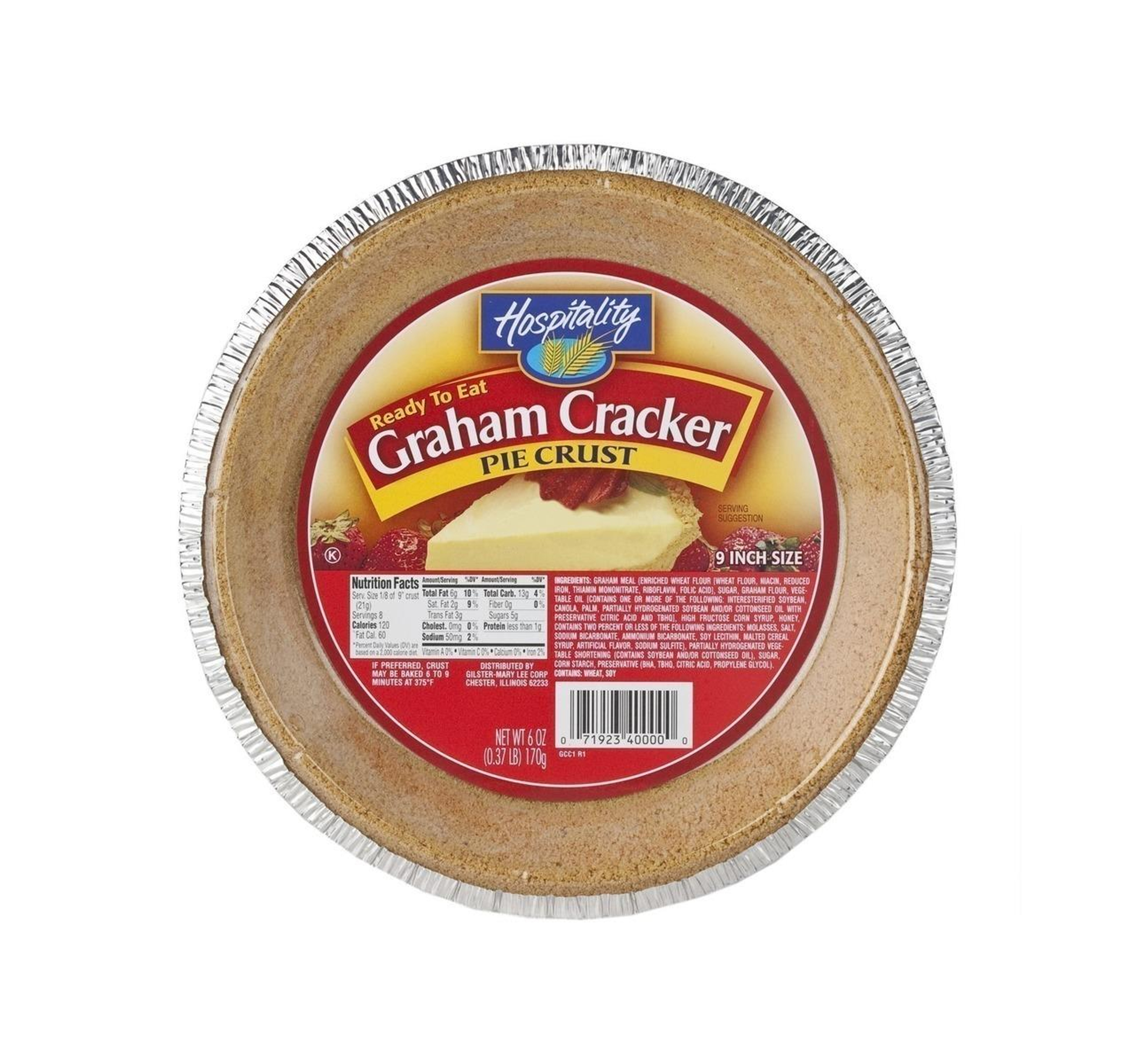 9" Graham Cracker Pie Crust 12/6oz