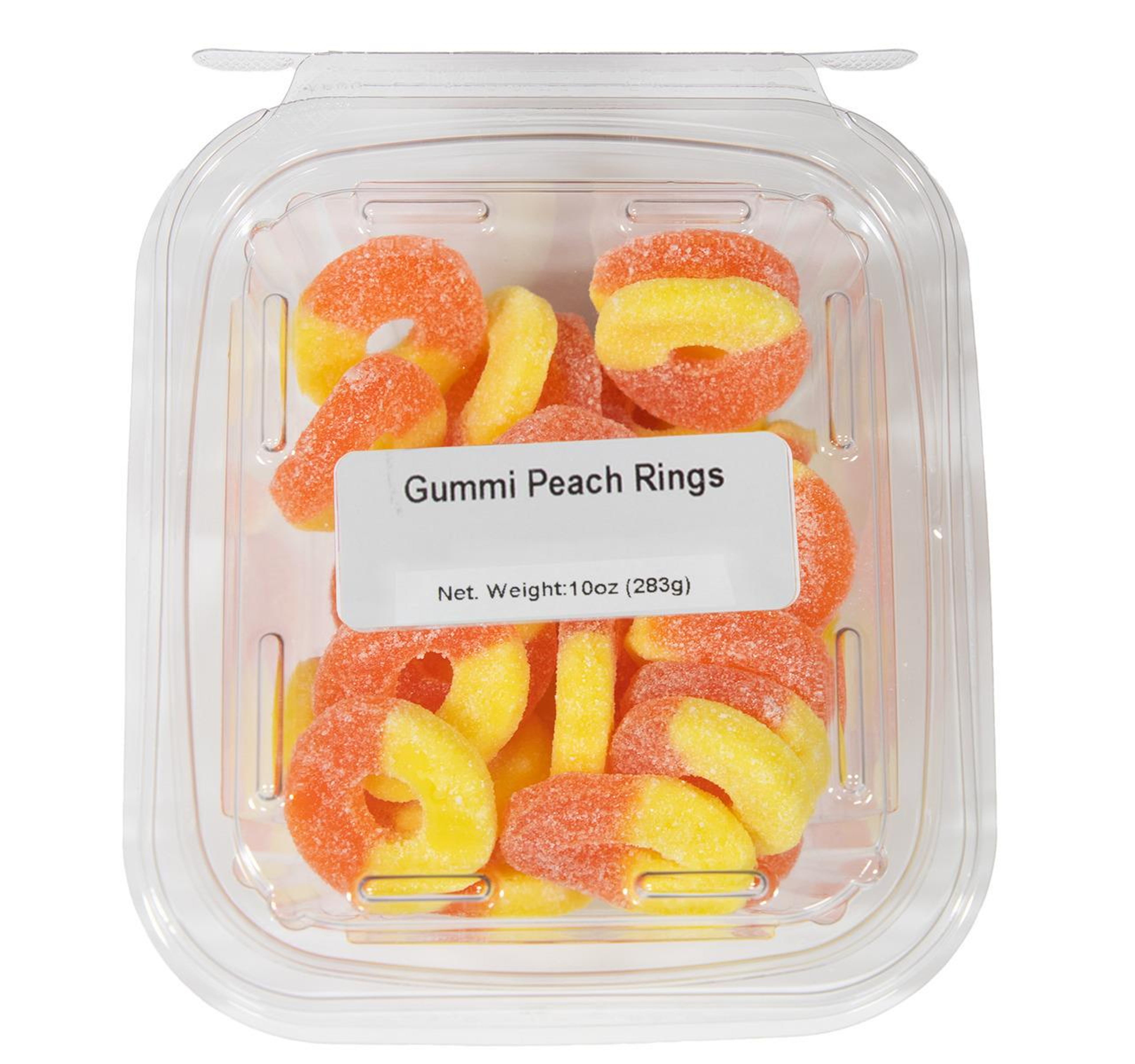 Gummi Peach Rings 12/10oz