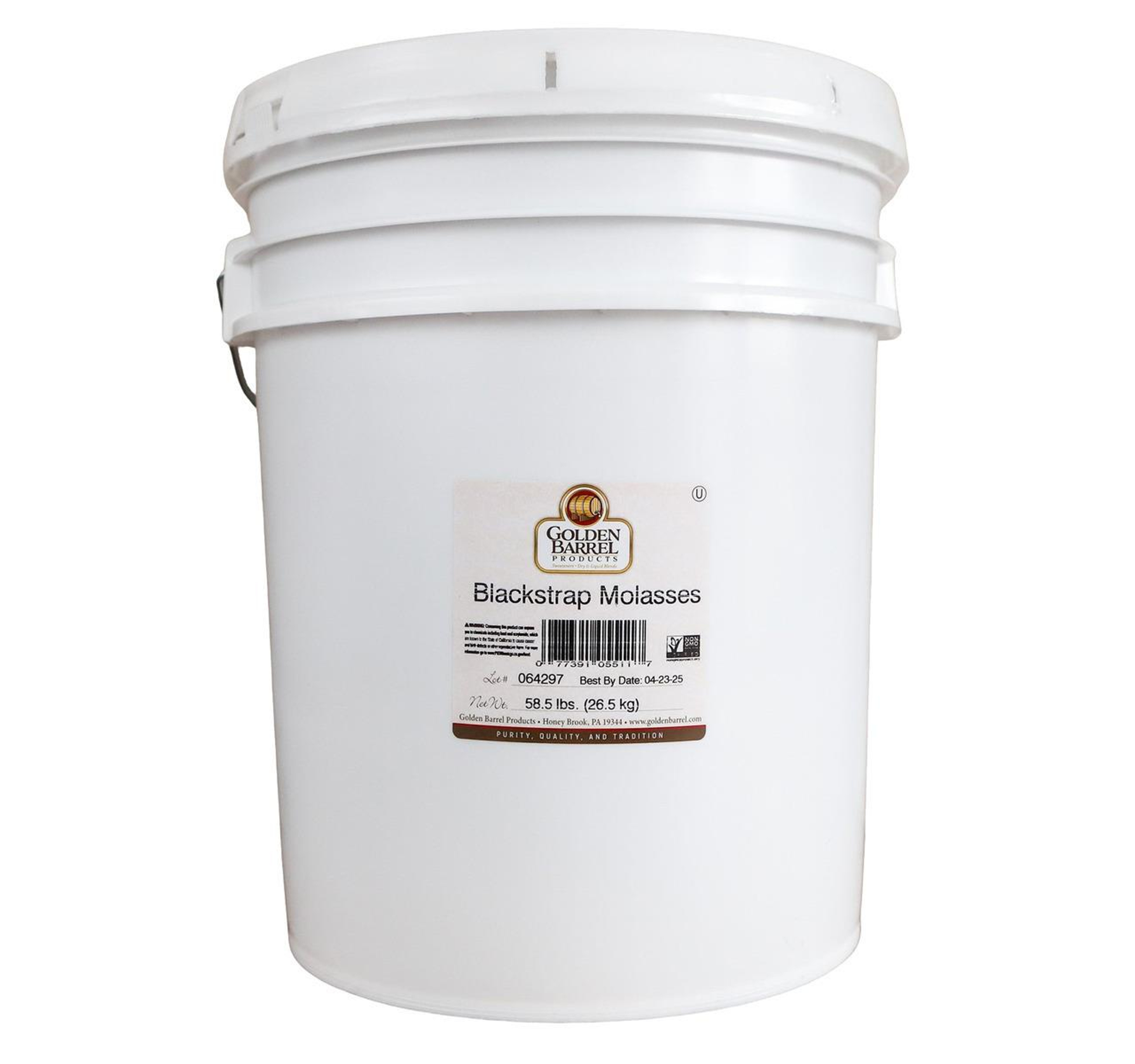 Unsulfured Blackstrap Molasses 5 Gal/58.5lb