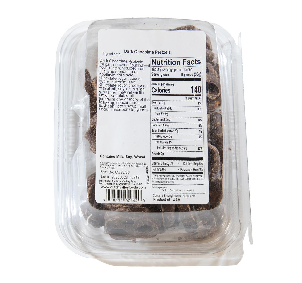 Dark Chocolate Covered Pretzels 12/7oz