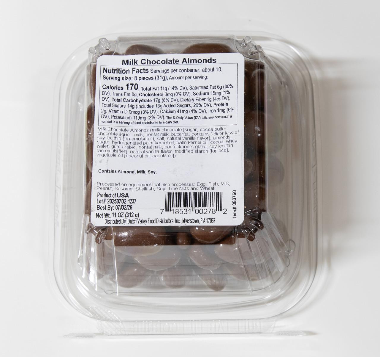 Milk Chocolate Almonds 12/11oz