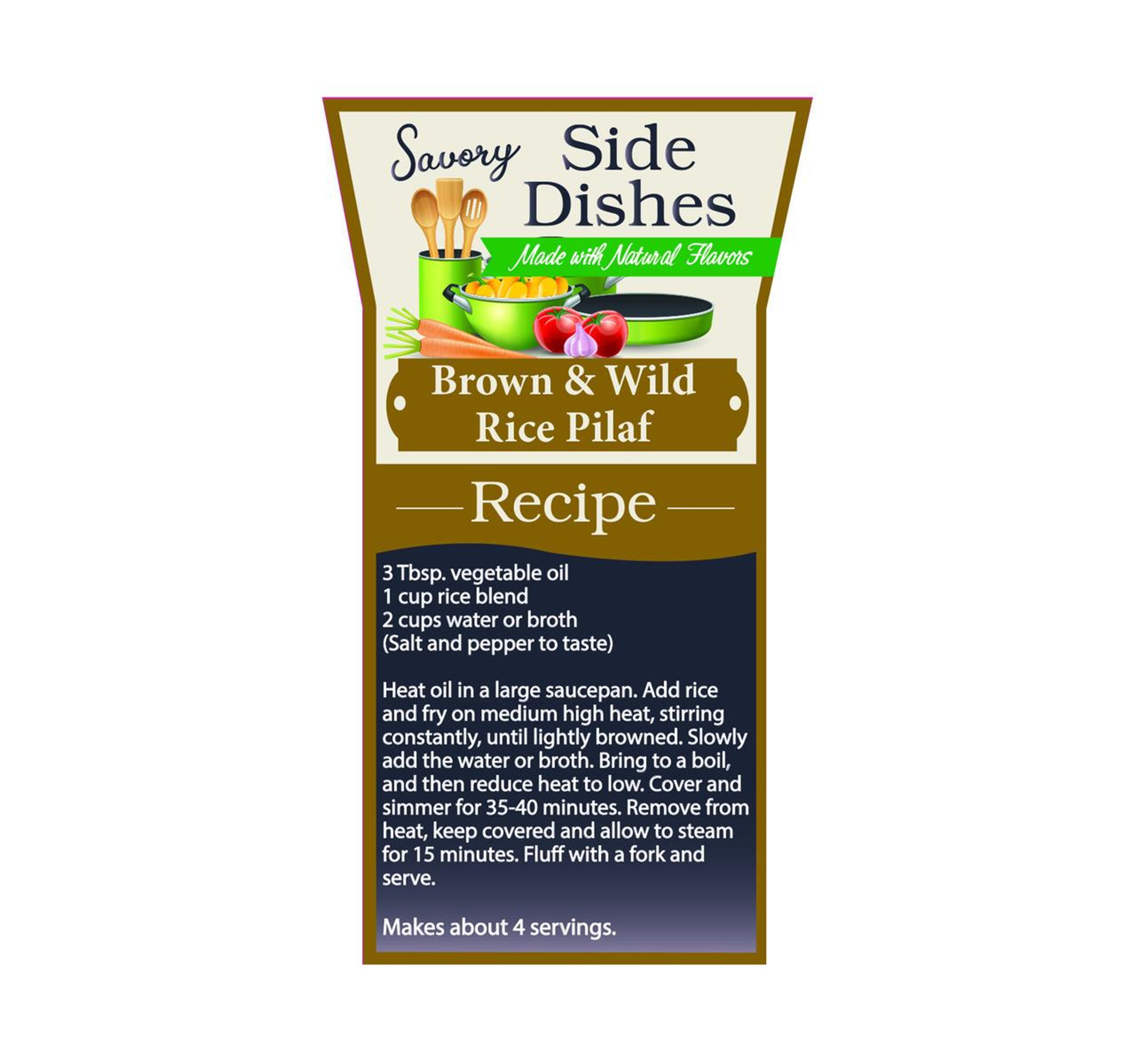 Brown & Wild Rice Pilaf 3/5lb