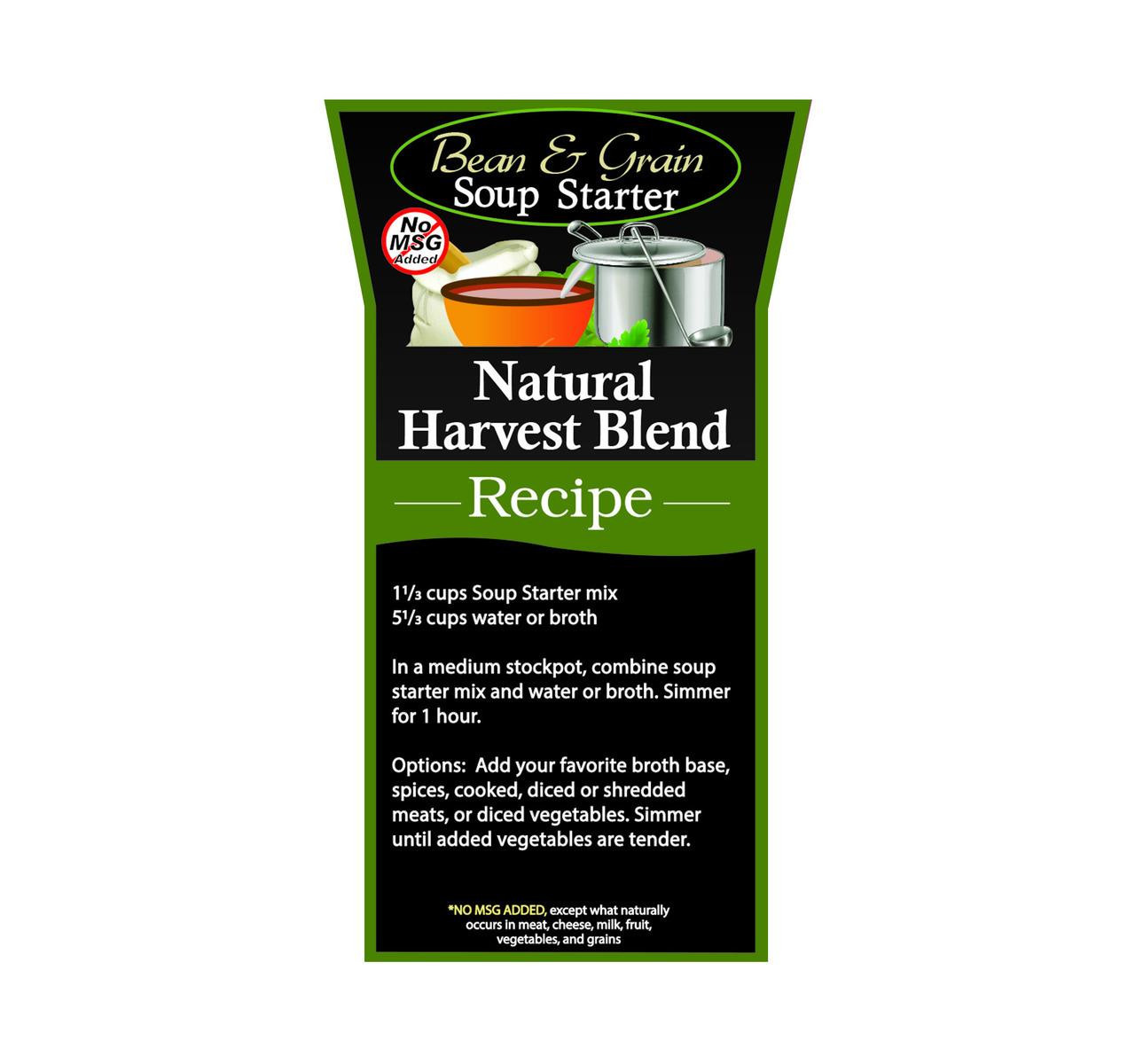 Natural Harvest Soup Starter Blend, No MSG Added*   4/5lb