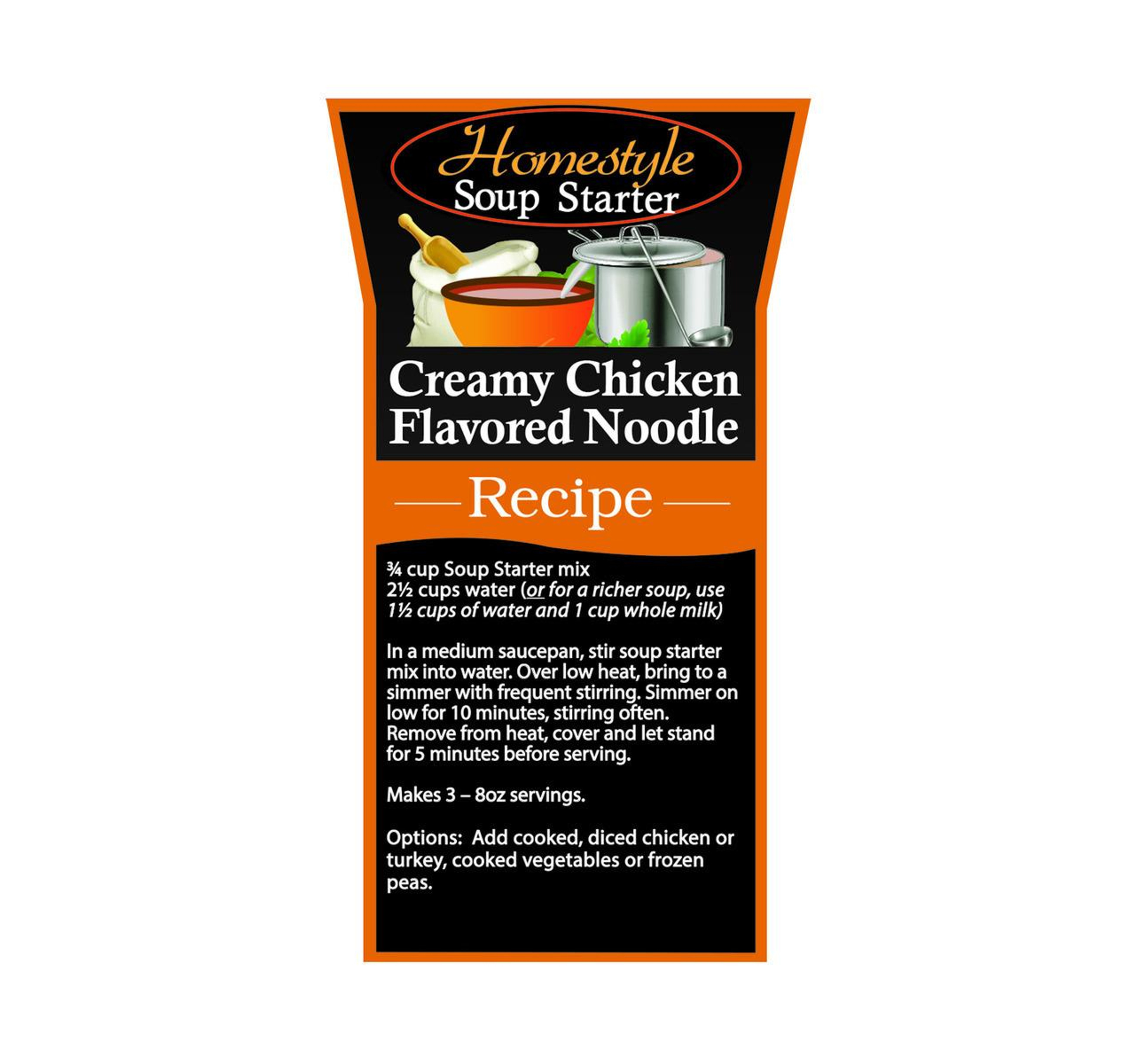 Creamy Chicken Flavored Noodle Soup Starter 15lb