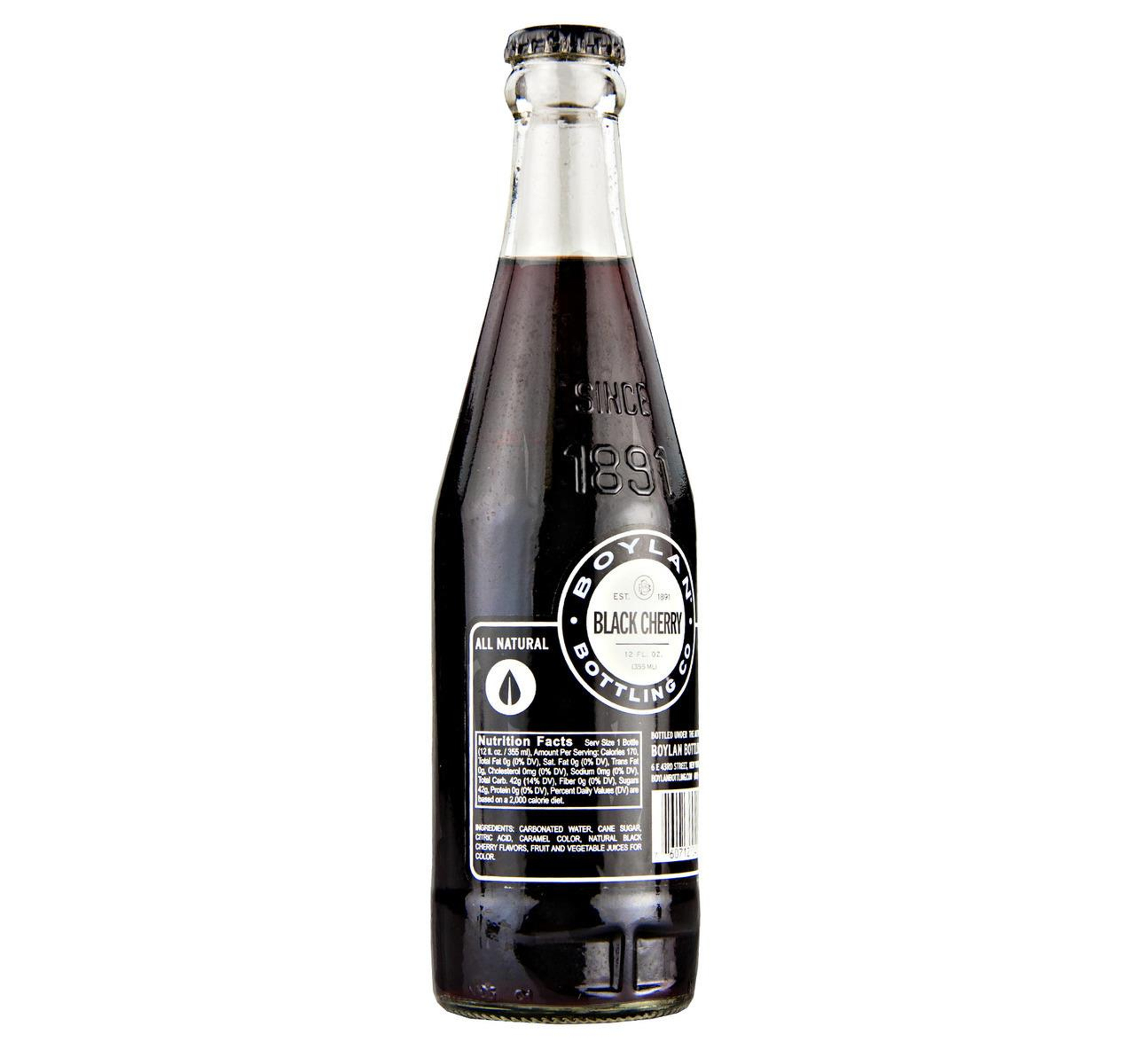Cane Sugar Soda, Black Cherry 6/4pk 12oz