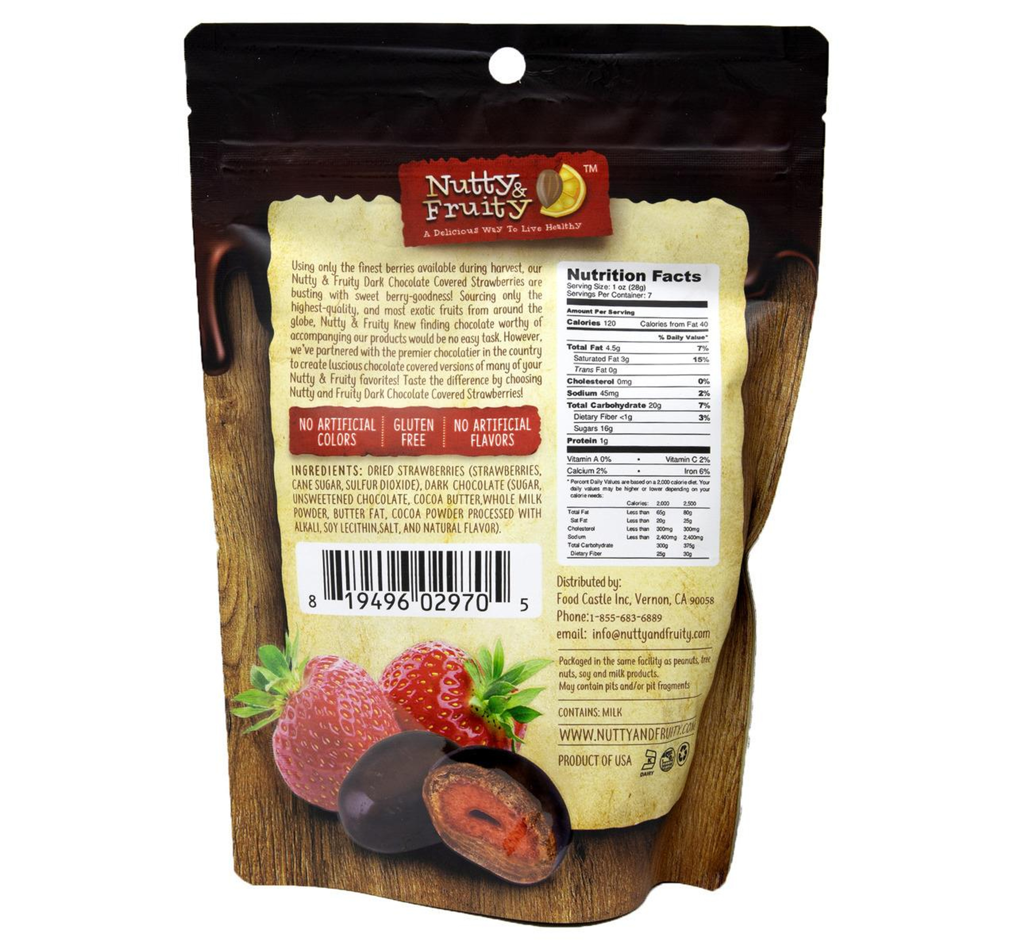 Dark Chocolate Covered Strawberries 8/7oz