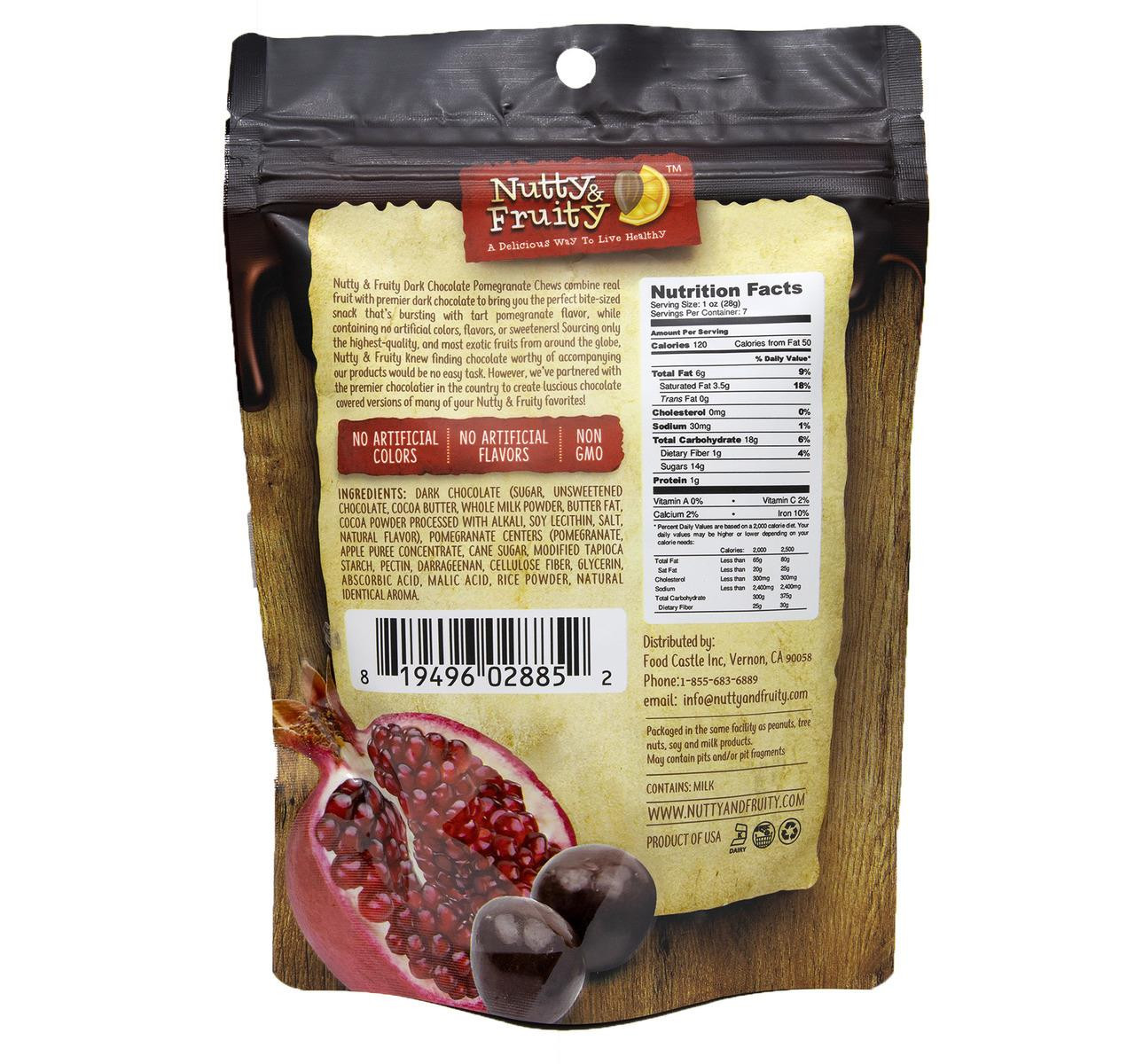 Dark Chocolate Pomegranate Chews 8/7oz
