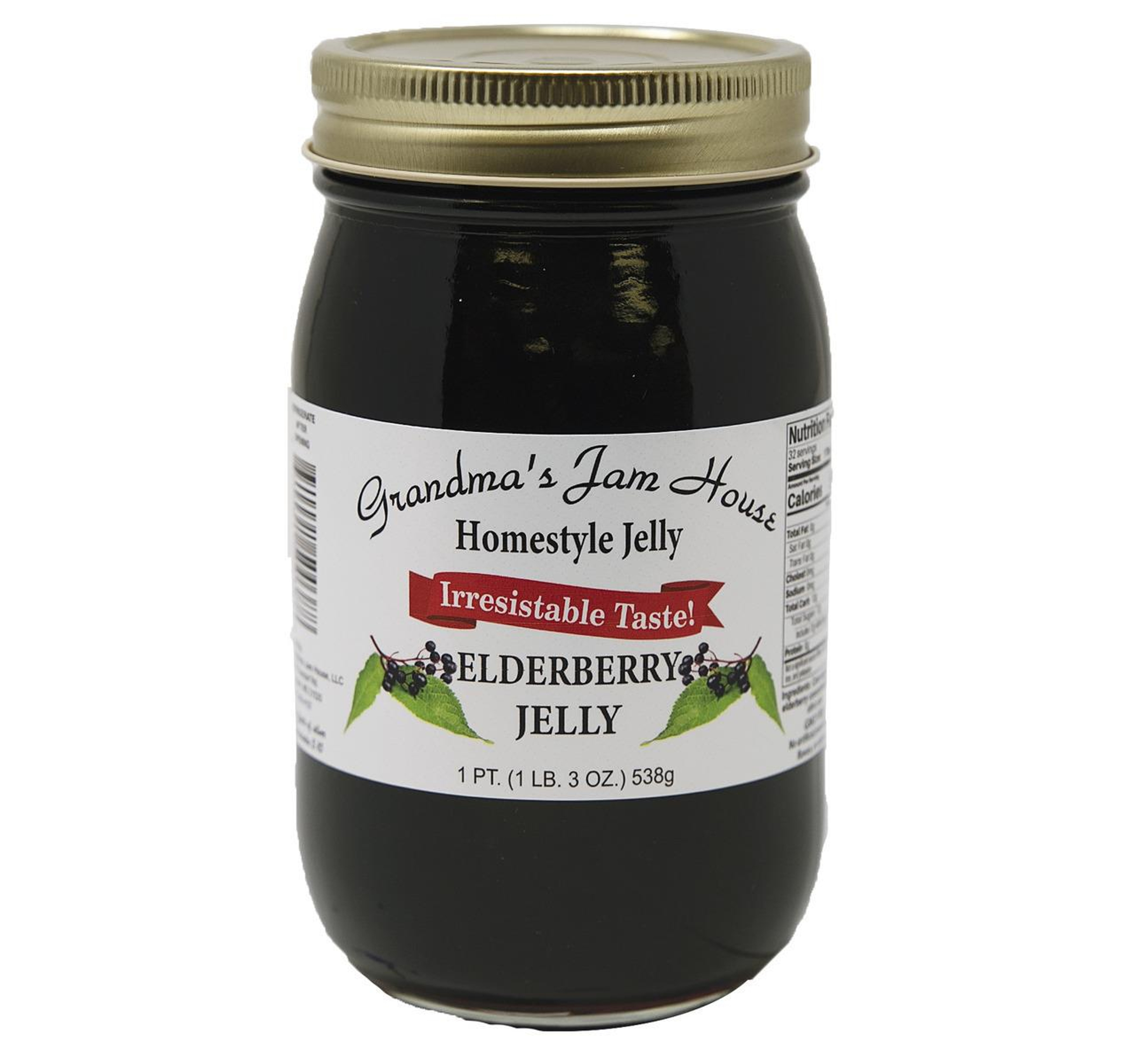 Homestyle Elderberry Jelly 12/16oz